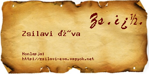 Zsilavi Éva névjegykártya